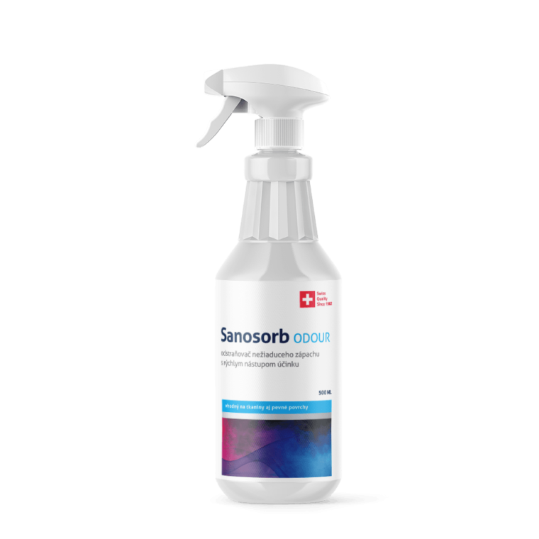 Sanosorb ODOUR - neutralizáciu nepríjemných zápachov biologického pôvodu ako hniloba, odpad, zvieracie pachy, atď.